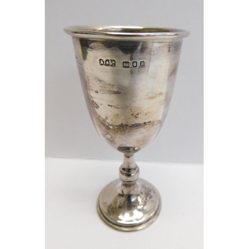104 - Silver hallmarked trophy, 62.1grams approx 5