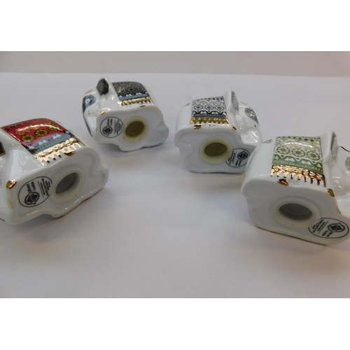 117 - Noritake elephant salt and pepper shakers - 2x sets