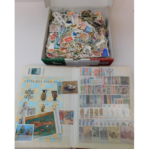 80a - Collection of loose stamps & stock book – mixed content