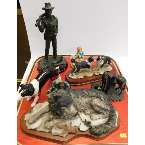 85 - Tray of ceramics incl. Leonardo