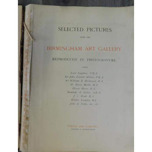 87 - Vintage Birmingham art gallery album of selected pictures