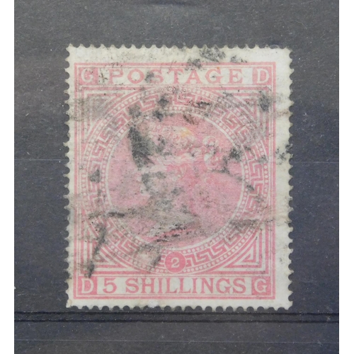144 - Antique Victorian era – 1867 dated 5 Shilling Rose/plate 2