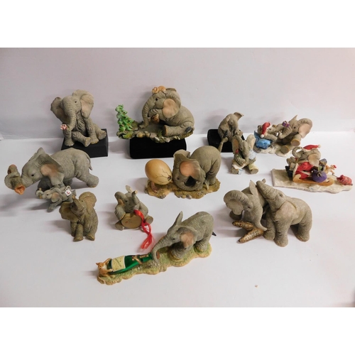 156 - Collection of tuskers elephants