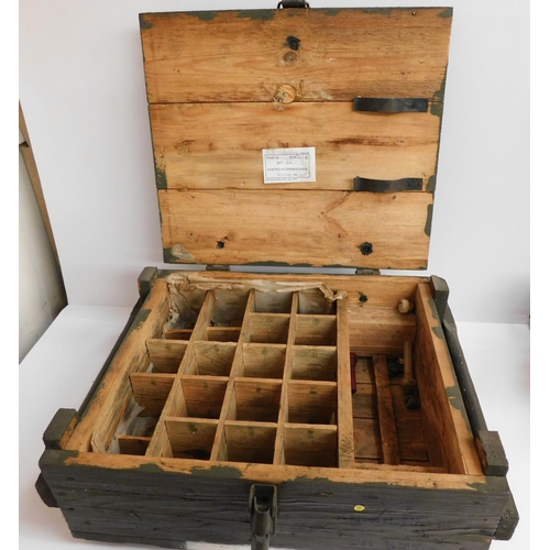 620 - Russian wooden hand grenade storage crate