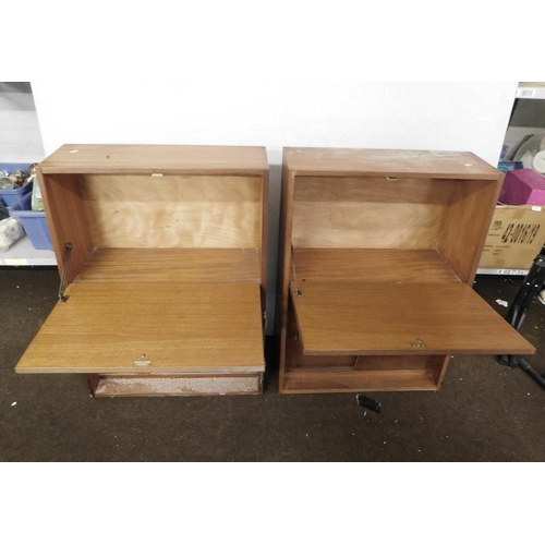 753 - 2x Retro teak cabinets