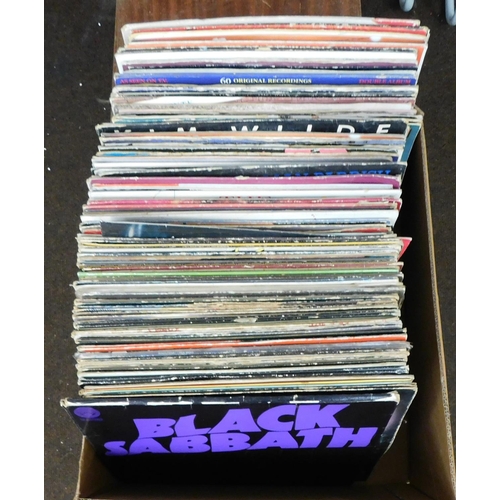 84 - Large box of LP's inc Black Sabbath, Deep Purple, The Beatles etc