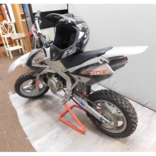 528a - Roxon P-One kids trial bike - (with helmet and stand) unchecked