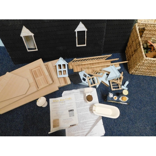 85 - Vintage dolls house and furniture