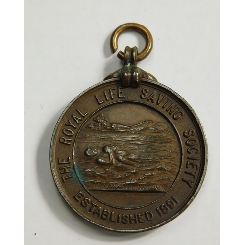 119 - Royal life saving medal to A.R. Moore, 1912
