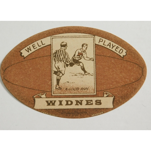 143 - Edwardian Baines Rugby card for Widnes