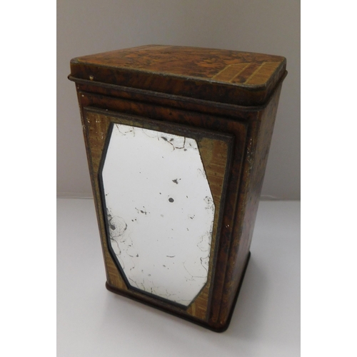 144 - 1930's Lyons tea tin with mirror front