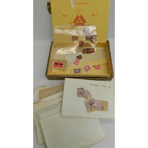 163 - Mixed stamp & stamp related ephemera – including Penny Reds
