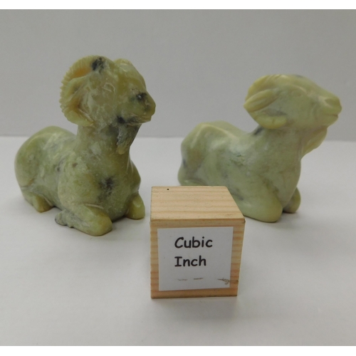 117 - Pair of ornamental rams