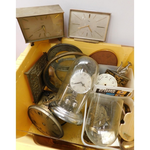 34 - Mixed antique & vintage clock movements & parts