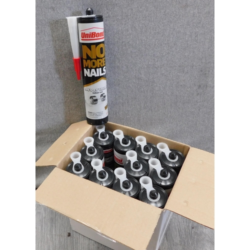 501 - Box of Unibond no more nails tubes