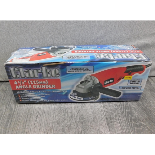 502a - Clarke angle grinder (new unopened) w/o