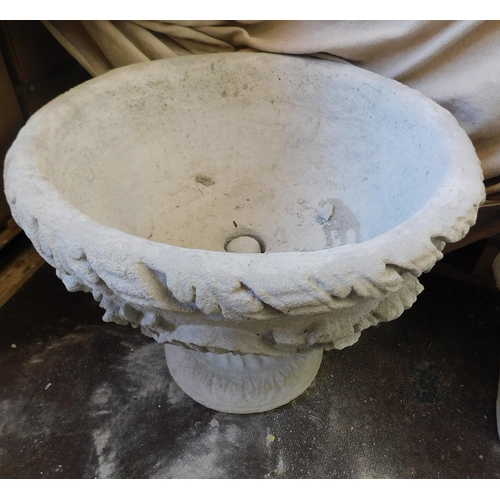 506a - Large two piece stoneware planter