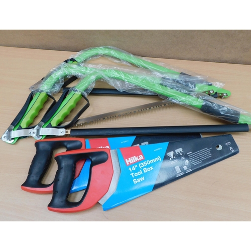 512 - 5x Assorted new/sealed saws