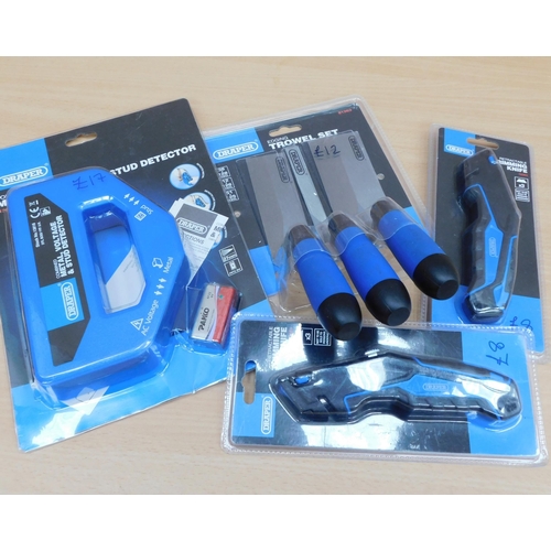 518 - 4x Draper assorted new/sealed tools