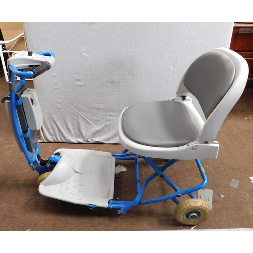 534 - Aquasoothe Travel Lite mobility scooter incl. battery - no charger, untested