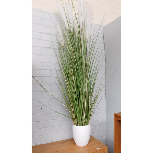 540 - Large artificial plant & pot