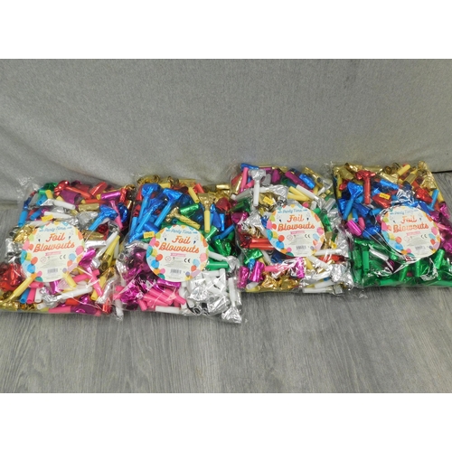 547 - 4x Large bags of new party blowouts