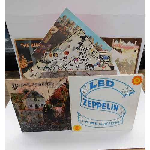 59 - Approx 75 mixed vinyl albums incl. Led Zeppelin, Black Sabbath