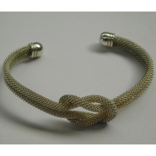 98 - Silver mesh bangle
