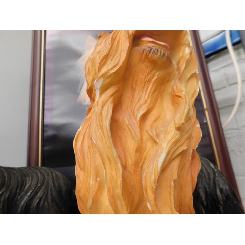 31 - 2x Large Yorkshire Terrier dogs (at fault) and picture frame