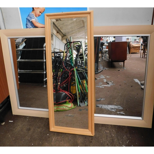 549 - 3x Large wall mirrors