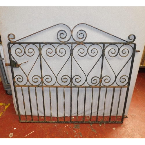 766 - Large wrought iron garden gate - approx. 50