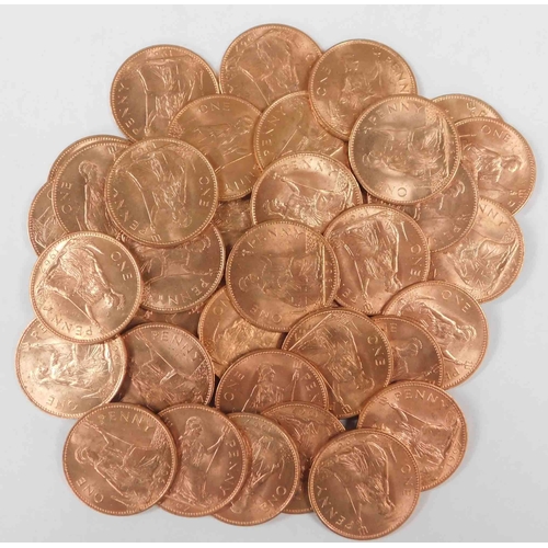 138 - 40 - 1967 1d pennies