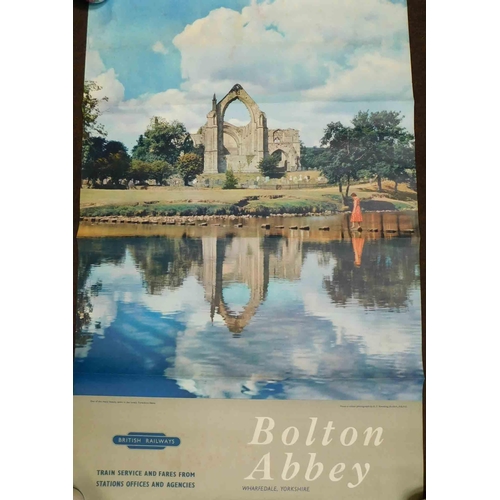 1 - Vintage - British Railways - Bolton Abbey train service poster