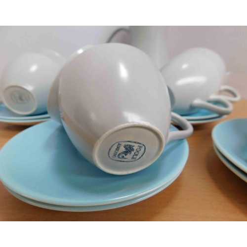 197 - Poole pottery - Twin Tone coffee set