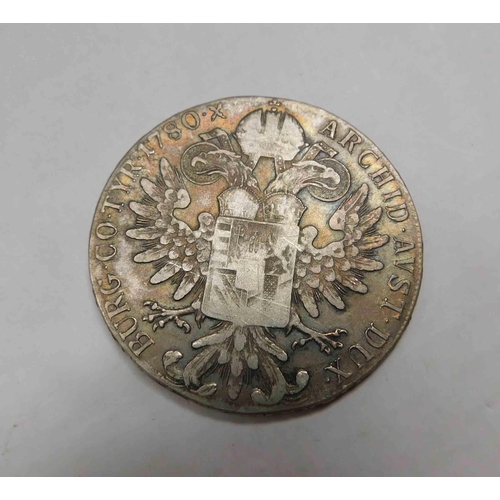 227 - 1780 - Austrian Maria Teresa Thaler coin