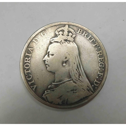 241 - 1889 - Silver Crown coin