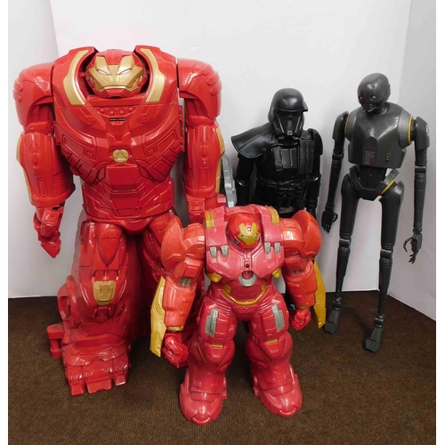 29 - Iron Man's & Star Wars figures - 13 1/2