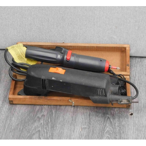 518a - Electric sander & electric screwdriver-unchecked