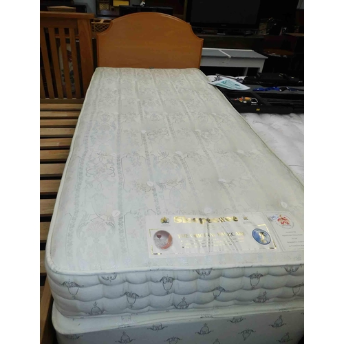 545 - Sleepeezee single bed & mattress