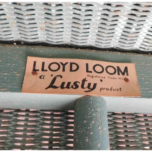 547 - Lloyd Loom chair & laundry basket