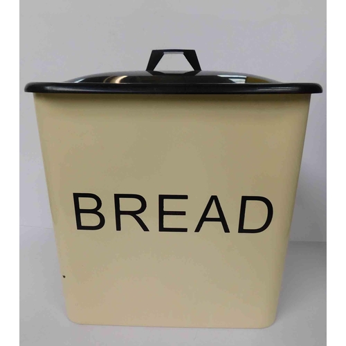 65 - Vintage style - enamel bread bin