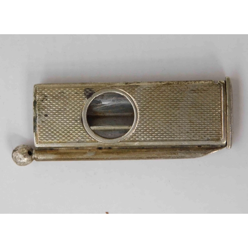 99 - Sterling silver cigar cutter & drill -  hallmarked Birmingham