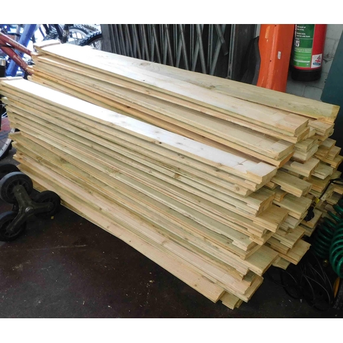 510a - Joblot of rough cut tongue & groove timber-approx 60