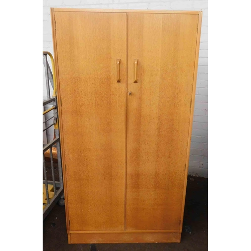 542 - G plan double hanging wardrobe