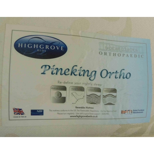 545 - Single bed & mattress-Pineking ortho