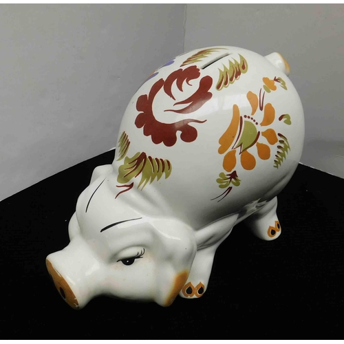 56 - Ceramic pig moneybox