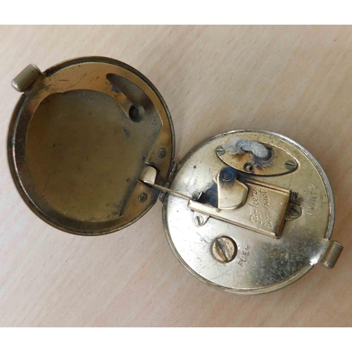 99 - 1940s - Parker Dunhill compact lighter - gold gilt inner with wick & flint