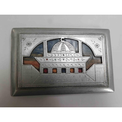 104 - 1940s - Middle Eastern aluminium cigarette case