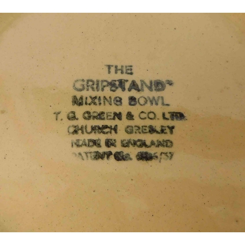 197 - Two - vintage Greens mixing bowls