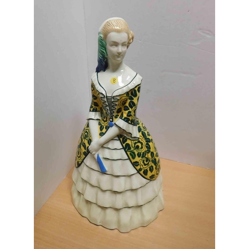 201 - Large crinoline lady - small chip on bottom of skirt, 13